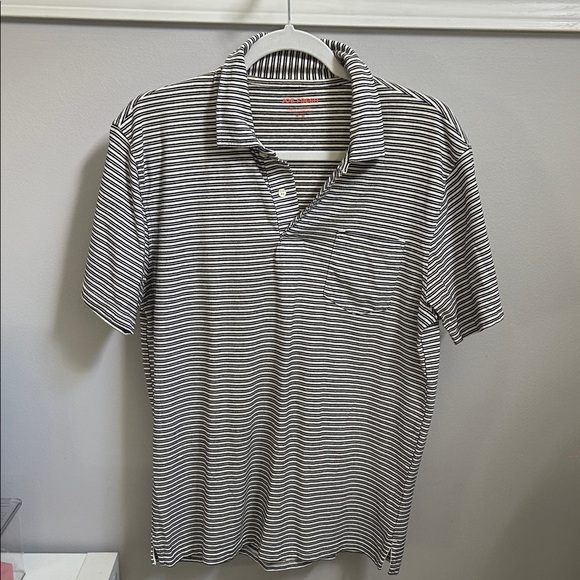 Joe Fresh Monochrome Striped Polo Shirt - Picture 1 of 3